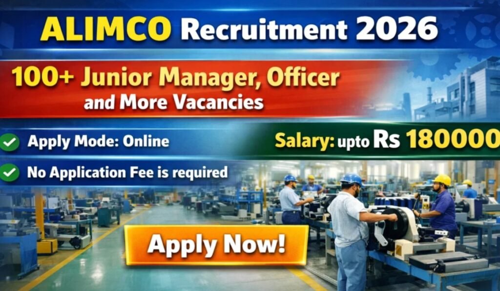 ALIMCO Recruitment 2026: Exciting Government Job Hiring—Apply Now!